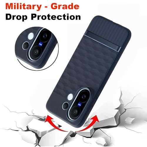 Image of Shockproof Case for Vivo X200 FE 5G | Full Camera Protection | TPU Flexible Back Cover for Vivo X200 FE 5G (Steel Blue)