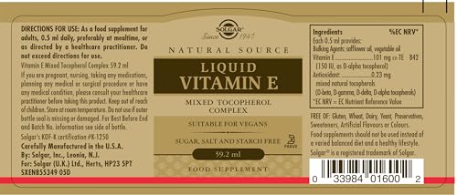 Solgar 1600 Liquid Vitamin E  thumb #1