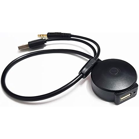 Bojer Bluetooth Adapter Compatible with Mini Cooper BMW Car Apple Android Phone Music AUX 3.5 Wireless Cable Capable Devices Cover