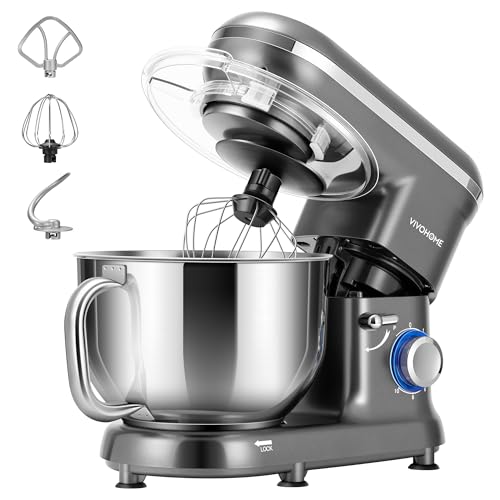 VIVOHOME Stand Mixer, 660W 10 Speed 6 Quart Tilt-Head Kitchen