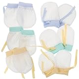 Fermeture à cordon ajustable : grâce à leur cordon ajustable, ces moufles pour bébé s’adaptent facilement à différentes tailles de poignet, un maintien sûr et confortable. pour bébé respirants, moufles en filet pour bébé