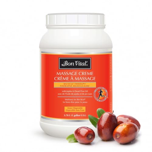 Bon Vital' Muscle Therapy Massage Creme, 1-Gallon, Massage Cream ...