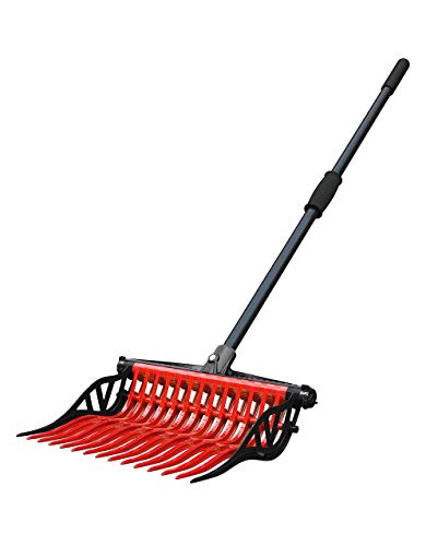 Noble Outfitters Wave Fork Manure Pooper Scooper Lightweight Red 41106