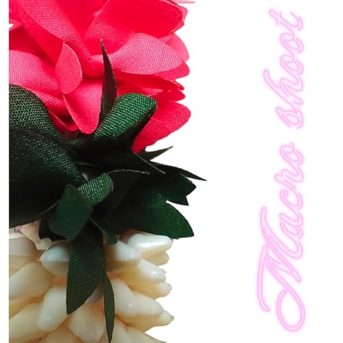 Image of Shree MATAJI Store Garland Artificial Mala for God Photo Frame Home Decoration Multipurpose Pink and White -Small, 40 cm