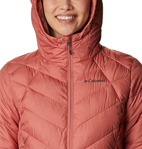 Image of Columbia Women's Omni-Heat Reflective Heavenly Hooded Hiking & Trekking Down Standard Length Jacket