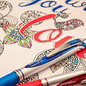 Pentel EnerGel RTX Bolígrafo de Gel Líquido 0.7mm 14 Colores miniatura 4