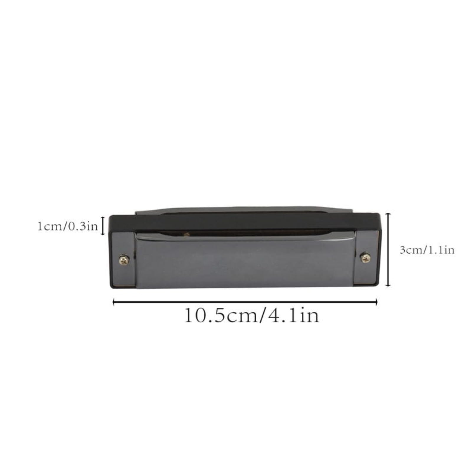 Harmonica gravé personnalisé en acier inoxydable pour adultes, hommes, débutants et étudiants, cadeau pour papa, Groomsme (noir)