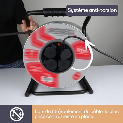 Système de fixation Perel ECR40NP25N pour sangle noire - 8