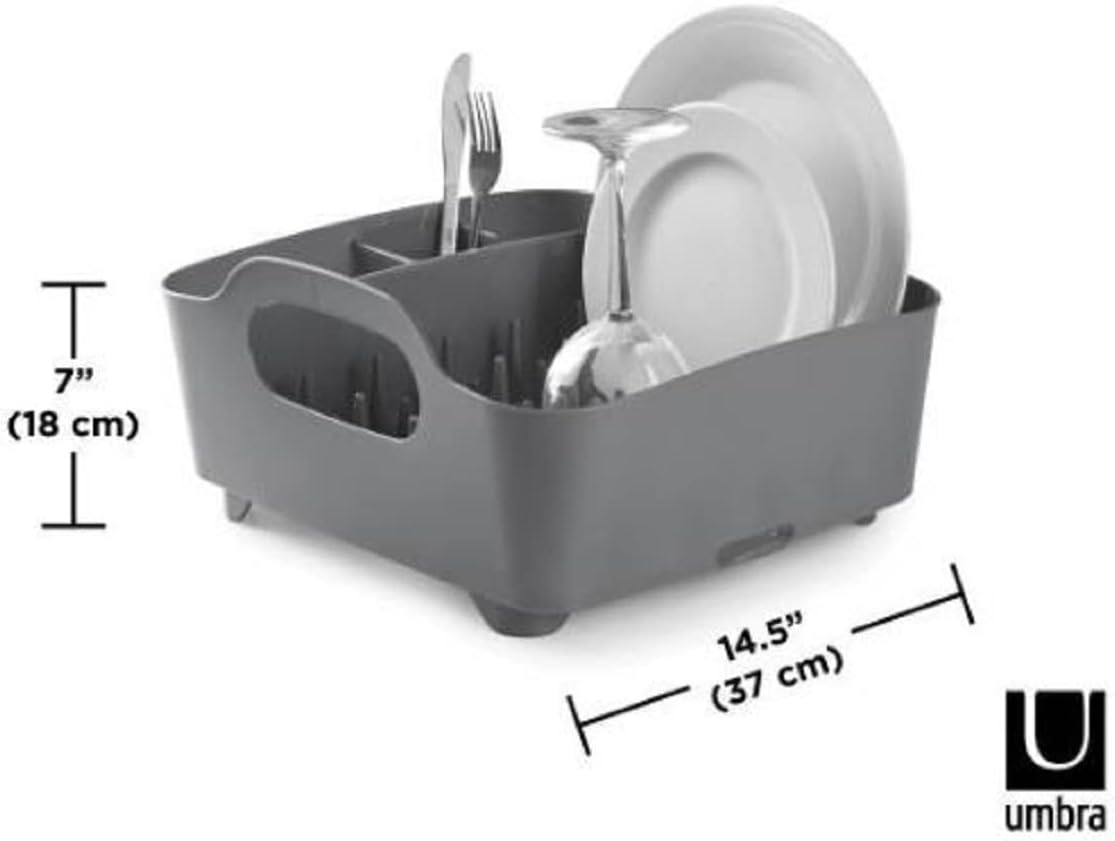 Umbra Tub Dish Rack, Charcoal (330590-149) image 5