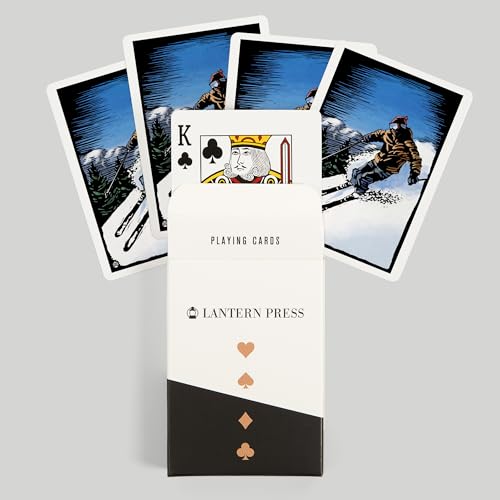 Baraja de Cartas Poker Downhill Skier 52 Piezas miniatura 6