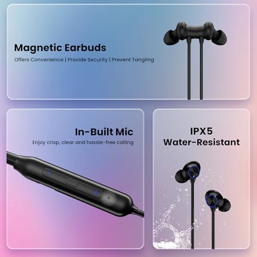 HAMMER Splendor In-Ear Bluetooth Neckband Black - Image 3