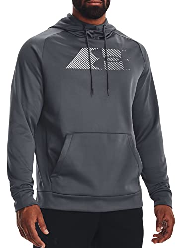 Under Armour Men's Armour Fleece Graphic Hoodie Pullover 1373404 (US, Alpha, X-Large, Regular, Regular, Pitch Gray/Halo Gray - 012)
