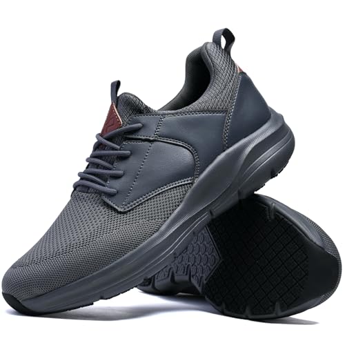 Men's Non Slip Work Shoes Walking Shoes Slip Resistant Restaurant Waterproof Shoes Food Service Chef Kitchen Breathable Sneakers
