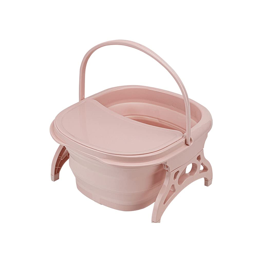 Vaschetta per pediluvio pieghevole con coperchio Vaschetta per lavare i piedi Secchio per massaggio schiumogeno Vasca da bagno per sauna Secchio pieghevole Lavandino per pediluvio To pursue happiness