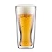 Bodum 2 Piece 12 oz SKAL Double Wall Glass, Clear