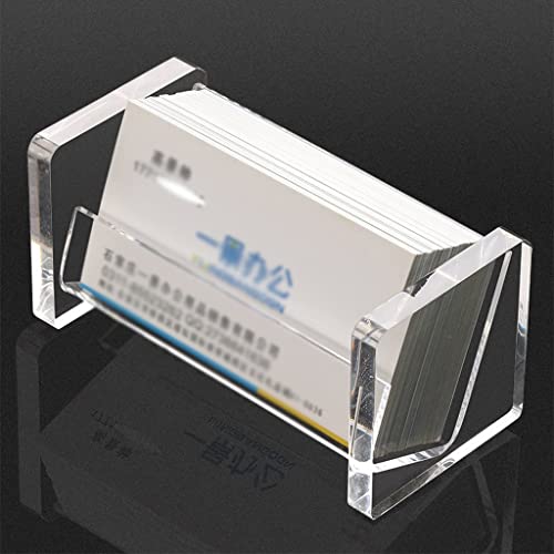 Boîte de cartes de visite en acrylique et support de rangement pour bureau