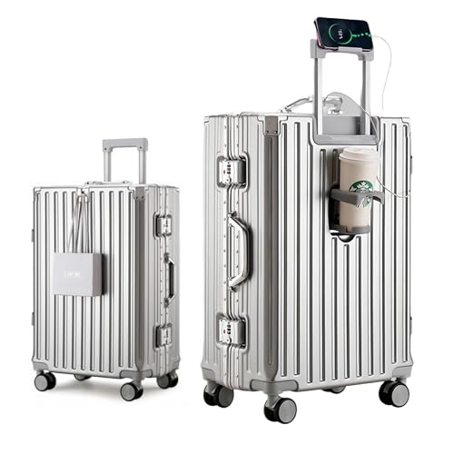 San【訳あり美品】③ シルバー 大型 Lサイズ スーツケース スーツケース Lサイズ LL 90L 受託無料 158cm以内 大型 大容量