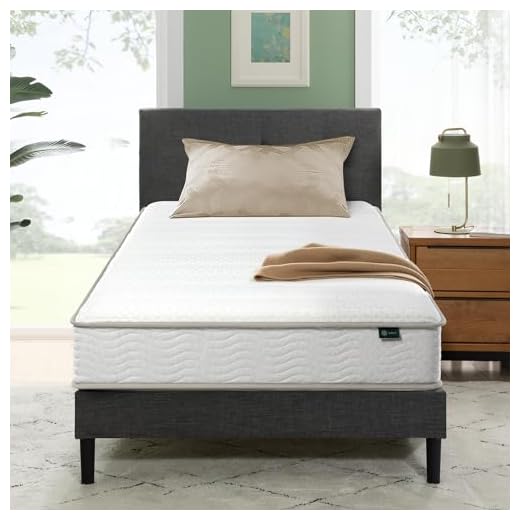 ZINUS 8 Inch Foam and Spring Hybrid Mattress [New Version], Twin, Fiberglass Free, Medium Firmness, Durable Support, Certified Safe Foams & Fabric, Mattress in A Box
