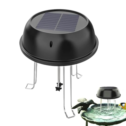 Wiggler de Agua Solar, burbujeante Decorativo, agitador de Agua de baño de pájaros con alimentación, Mejora del baño de Aves, configuración sin Esfuerzo 15.5 cm para jardín y Estanque