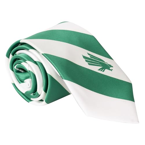 Desert Cactus University of North Texas Tie UNT Mean Green 100% Polyester with Logo Officially Licensed (Style A)