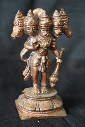 Image of Panchamukhi Hanuman Murti Copper - 4.3 in - Pack of 1