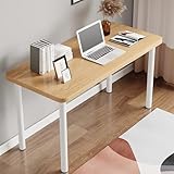 Rshtong デスク パソコンデスク 勉強机 机 幅80cm×奥行50cm 天板厚さ2.5cm PCデスク ゲーミングデスク desk 桌子 在宅ワーク リモートワーク用 おしゃれ シンプル 化粧台 作業机 組立簡単 (木目調, 幅80c