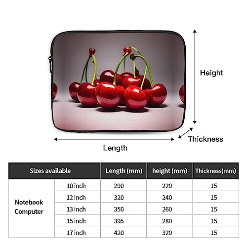 Chilean Cherries Laptop Sleeve Case 15 Inch Suitable For Notebook Computer Tablet Traveling Carrying Simple Case4