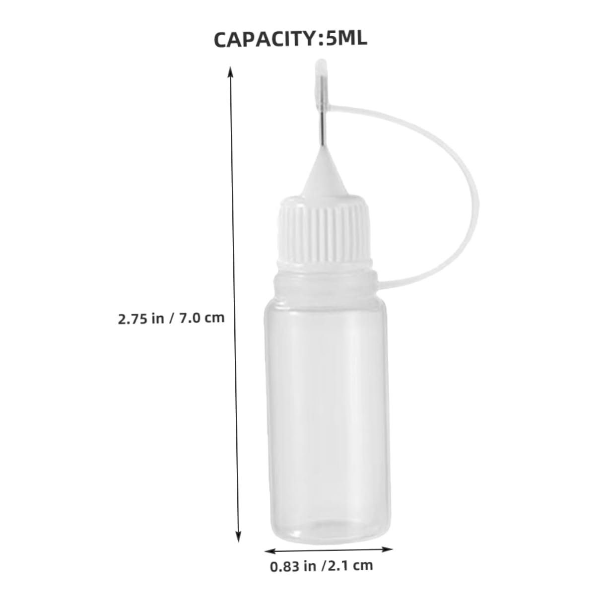 Garneck Woodworking Glue Applicator Bottle Set 12pcs Small Plastic Precision Tip Glue Bottles Fine Tip for Craft Sewing