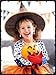 Yaomiao 4 Pcs Kids Halloween Dalmatian Costume Girls Faux Stole Dalmatian Shawl with Red Gloves Pearl Necklace and Earrings(Fashion)