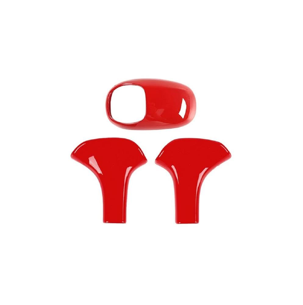 HYASDBWE Car Gear Shift Knob Lever Shifter Cover Trim Sticker for Jeep for Grand Cherokee 2014 2015 Interior Accessories Gear Shifter Parts(Red)