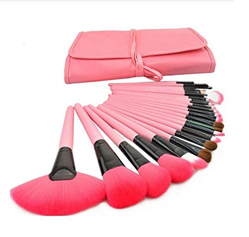 24PCS pennelli da trucco professionali fondazione fard cipria spazzole kit