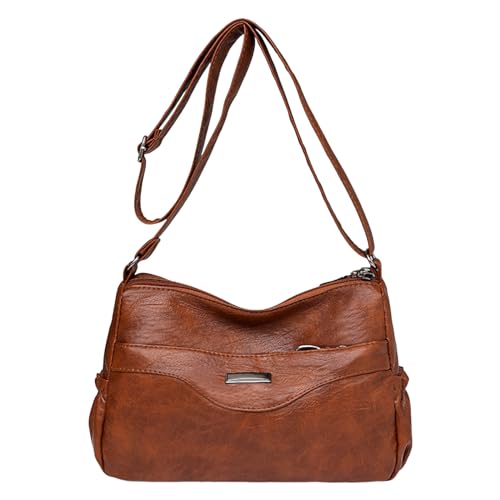 Sac bandoulière femme à fermeture éclair sécurisée et grand volume