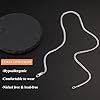 Esrael Mens Silver Chain Necklace For Men 3mm Silver Mens Chain Cuban Chains Stainless Steels Chain For Men Boy Silver Men'S Chain Necklaces Curb Chain Jewelry Gifts for Him 18 Inch #4