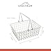 Spectrum Wire Baskets for Organizing, Medium - Sturdy Steel Metal Basket Storage Organizer Bin with Handle - Open Wire Storage Baskets for Kitchen Pantry, Cabinets, Closet & Garage Shelves