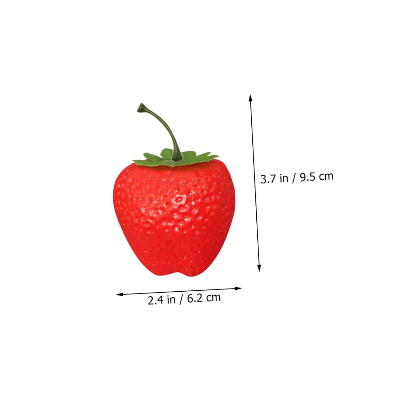 DECHOUS 4 Sätze Simulation Große Erdbeere Gefriergetrocknete Erdbeeren Erdbeersamen Künstliche Erdbeeren Attrappen Für Desserttische Lebensechte Früchte Gefälschte Erdbeere Rot 4 Stück * 4