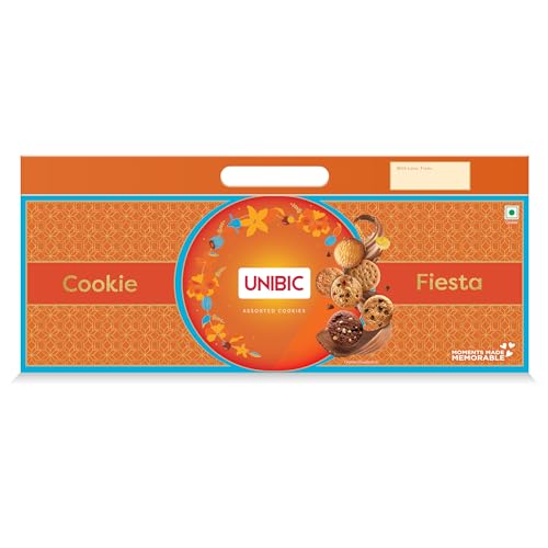 Image of Unibic Cookie Fiesta, Gift Hamper for Festivals, Sweet Gourmet Delicacies, Corporate Gifting for Employees, Friends and Family,Assorted,500 Gm