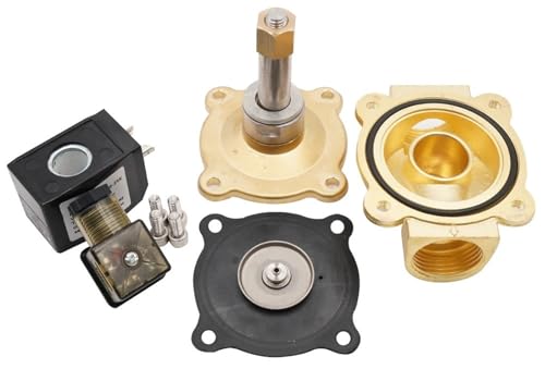 Électrovanne normalement ouverte eau chaude AC220V laiton 2 pouces