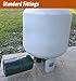 CALPOSE Propane Refill Adapter, Fill 1 Pound Bottles from 20lb Tank, Fits QCC1 / Type1 Propane Tank and 1 lb Throwaway Disposable Cylinder Propane Bottle Connector
