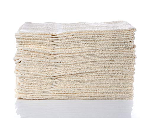 Image of SIMPLI-Magic Cotton Hand Towels 16 inchx27 inch (12 Pack) - Soft Towels for Bathroom, Kitchen, Salon & Gym (Beige)
