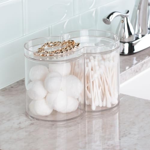 Recipientes transparentes apilables iDesign para baño dile adiós al caos de cosméticos y tocador 6