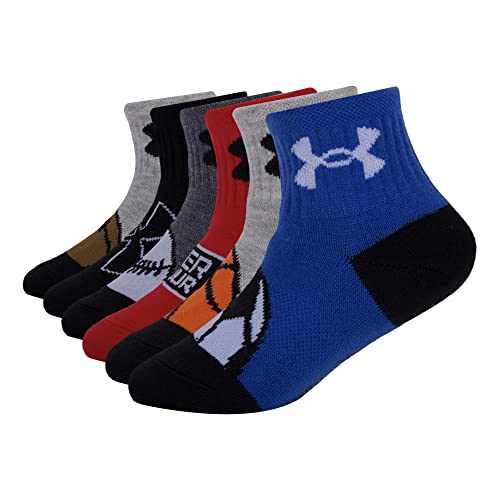 Under Armour 43UA432453TD-400 Baby Boys Multi Pack Quad Sport Pack Essential Quarter Sock cover