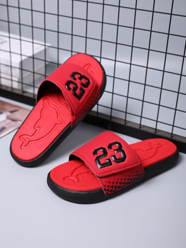 DREAM LAKE Men's Sport Slide Sandals, Flexible Midsole, Casual Beach Slides3