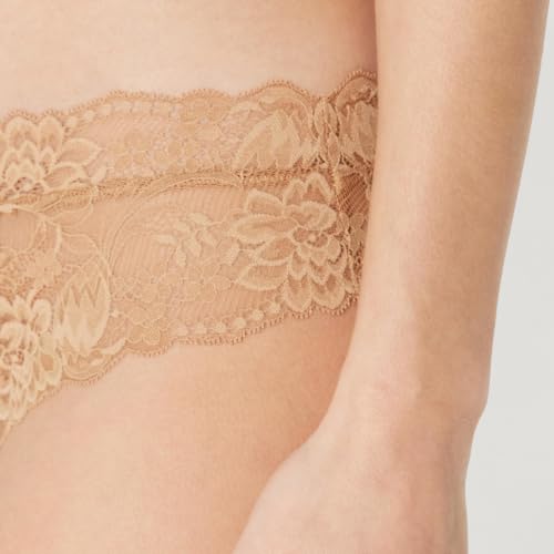 Amazon Essentials Women's Stretch Galloon Lace Knickers, Bikini, Hipster, Thong & High Waisted Styles, Pack of 6, Black / White / Washed Bronze, X-Large - image 4