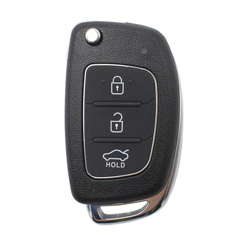 Botones carcasa llave para Hyundai Tucson con almohadilla de goma suave reforzada de 3 botones 3