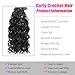 Gogo Curl Crochet Hair 8 Packs Pre Looped Short Curly Ocean Water Wave Synthetic Braiding Hair for Black Women Beach Curl Crochet Braids Pre Twisted Natural Black 10 Inch 1B