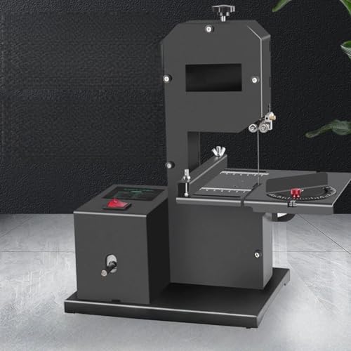 Azcabjie Sierra De Cinta De Sobremesa Profesional, Cortadora De Madera De 800 W, con Mesa De Trabajo para Metal Inclinable a 45°, para Talleres Pequeños with-Woodworking-Saw