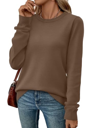 WIHOLL Sweaters for Women Lightweight Pullover Tops Long Sleeve Shirts Crewneck Fashion Clothing Fall Outfits 20253
