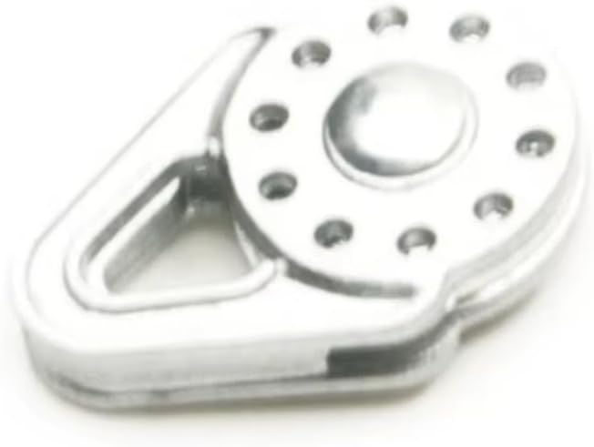 for Axial for SCX10 for TRX-4 D90 for Tamiya 1/10 Alloy Heavy Duty Winch Pulley Snatch Block RC Car Truck Accessories RC Car Toys Parts(Silver)