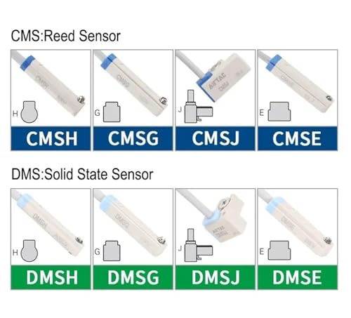 Interruptor magnético neumático CMS DMS GHE JNP-020 para sensor de cilindro DMSG-P020 2