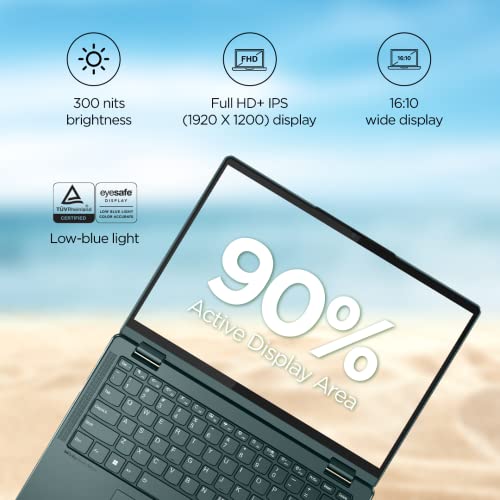 Image of Lenovo Yoga 6 AMD Ryzen 7 5700U 13.3 inch(33.78cm) FHD+ IPS 2in1 (16GB /512GB SSD /Win 11 /Office 2021 /Backlit KB /Fingerprint /Digital Pen /3Yr Warranty /Alexa /3 Month Game Pass /Dark Teal /1.37Kg),82UD0068IN